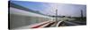 Train on Railroad Tracks, Central Station, Berlin, Germany-null-Stretched Canvas