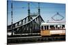 Train on Seven Bridges Budapest Hungary-null-Stretched Canvas