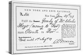 Train Pass on the New York and Erie Railroad, 29th June 1859-null-Stretched Canvas