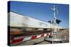 Train Passing Level Crossing Motion Blur-Nosnibor137-Stretched Canvas