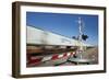 Train Passing Level Crossing Motion Blur-Nosnibor137-Framed Photographic Print