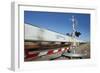 Train Passing Level Crossing Motion Blur-Nosnibor137-Framed Photographic Print