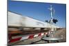 Train Passing Level Crossing Motion Blur-Nosnibor137-Mounted Photographic Print