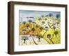 Train Passing over Farmland-David Sheskin-Framed Giclee Print