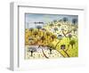 Train Passing over Farmland-David Sheskin-Framed Giclee Print