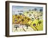 Train Passing over Farmland-David Sheskin-Framed Giclee Print