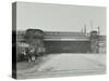 Train Passing over the Chelsea Road, London, 1936-null-Stretched Canvas