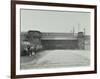 Train Passing over the Chelsea Road, London, 1936-null-Framed Photographic Print