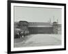 Train Passing over the Chelsea Road, London, 1936-null-Framed Photographic Print