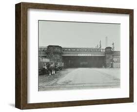 Train Passing over the Chelsea Road, London, 1936-null-Framed Photographic Print