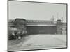 Train Passing over the Chelsea Road, London, 1936-null-Mounted Photographic Print