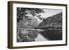 Train Passing the Delaware Water Gap Photograph - Delaware-Lantern Press-Framed Art Print