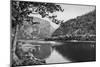 Train Passing the Delaware Water Gap Photograph - Delaware-Lantern Press-Mounted Art Print