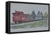 Train, Pennsylvania, 2006 (Watercolor)-Anthony Butera-Framed Stretched Canvas