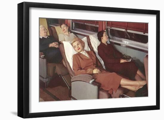 Train Recliner Seats-null-Framed Art Print