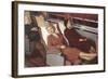 Train Recliner Seats-null-Framed Art Print