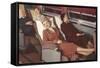 Train Recliner Seats-null-Framed Stretched Canvas