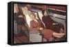 Train Recliner Seats-null-Framed Stretched Canvas