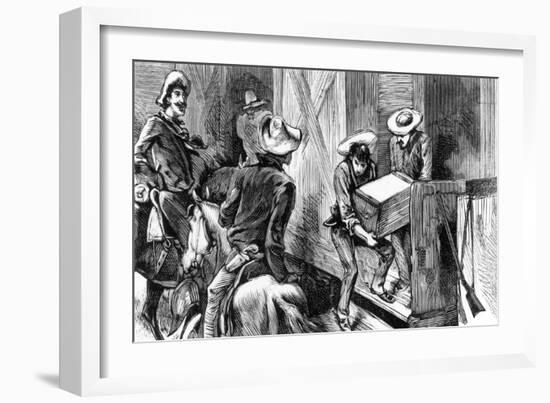 Train Robbers in America-null-Framed Art Print
