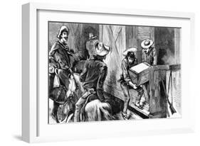 Train Robbers in America-null-Framed Art Print