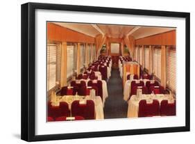 Train's Dining Car-null-Framed Art Print