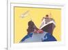 Train, Ship, Airplane, Car-null-Framed Premium Giclee Print