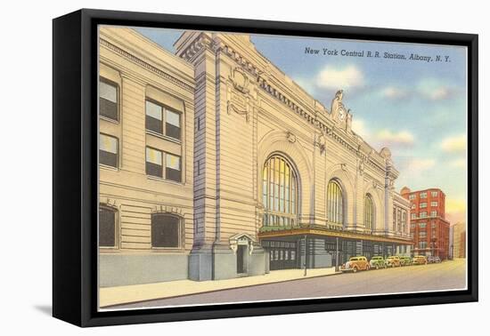 Train Station, Albany, New York-null-Framed Stretched Canvas