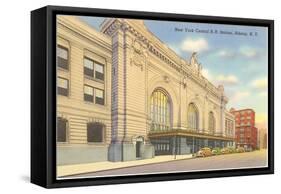 Train Station, Albany, New York-null-Framed Stretched Canvas