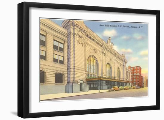 Train Station, Albany, New York-null-Framed Art Print