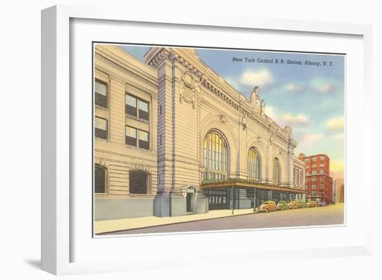 Train Station, Albany, New York-null-Framed Art Print