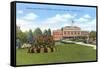 Train Station and Park, Atlantic City, New Jersey-null-Framed Stretched Canvas