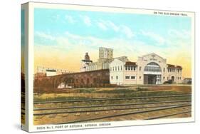 Train Station at Astoria-null-Stretched Canvas