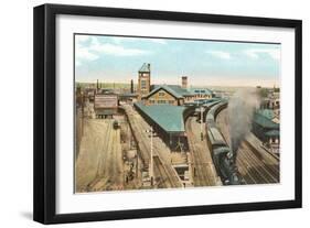 Train Station, Bridgeport, Connecticut-null-Framed Art Print