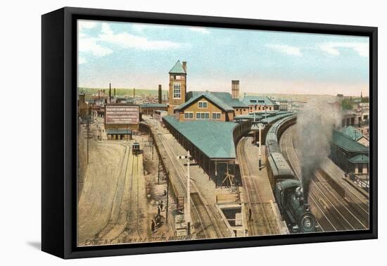 Train Station, Bridgeport, Connecticut-null-Framed Stretched Canvas