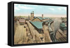 Train Station, Bridgeport, Connecticut-null-Framed Stretched Canvas