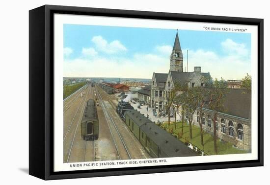 Train Station, Cheyenne, Wyoming-null-Framed Stretched Canvas