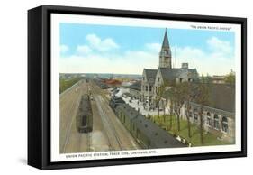 Train Station, Cheyenne, Wyoming-null-Framed Stretched Canvas