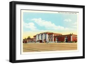 Train Station, Grand Island, Nebraska-null-Framed Art Print