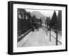 Train Station in Menaggio Italy Photograph - Menaggio, Italy-Lantern Press-Framed Art Print