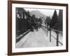 Train Station in Menaggio Italy Photograph - Menaggio, Italy-Lantern Press-Framed Art Print