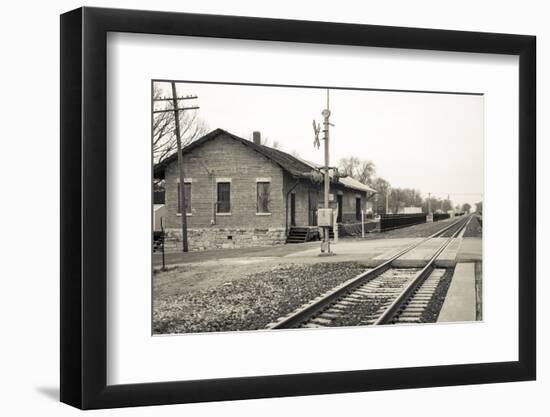 Train Station, Lincoln, Illinois, USA. Route 66-Julien McRoberts-Framed Photographic Print