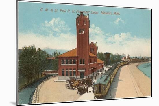 Train Station, Missoula, Montana-null-Mounted Art Print