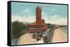 Train Station, Missoula, Montana-null-Framed Stretched Canvas