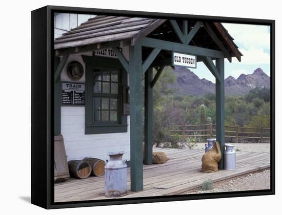 Train Station, Old Tucson Studios, Arizona, USA-Jamie & Judy Wild-Framed Stretched Canvas