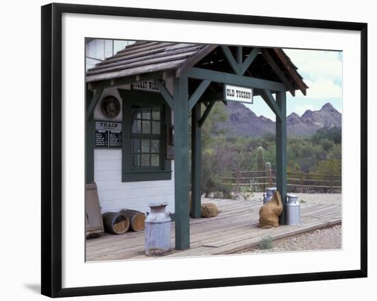 Train Station, Old Tucson Studios, Arizona, USA-Jamie & Judy Wild-Framed Photographic Print