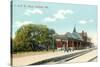 Train Station, Oshkosh, Wisconsin-null-Stretched Canvas