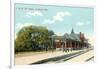 Train Station, Oshkosh, Wisconsin-null-Framed Art Print