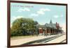 Train Station, Oshkosh, Wisconsin-null-Framed Art Print