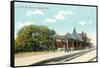 Train Station, Oshkosh, Wisconsin-null-Framed Stretched Canvas