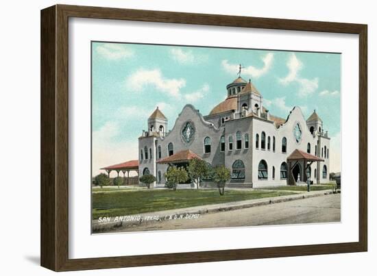 Train Station, San Antonio-null-Framed Art Print